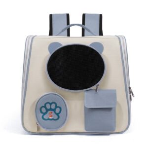 yellow square space capsule pet backpack