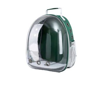 blue space capsule pet backpack
