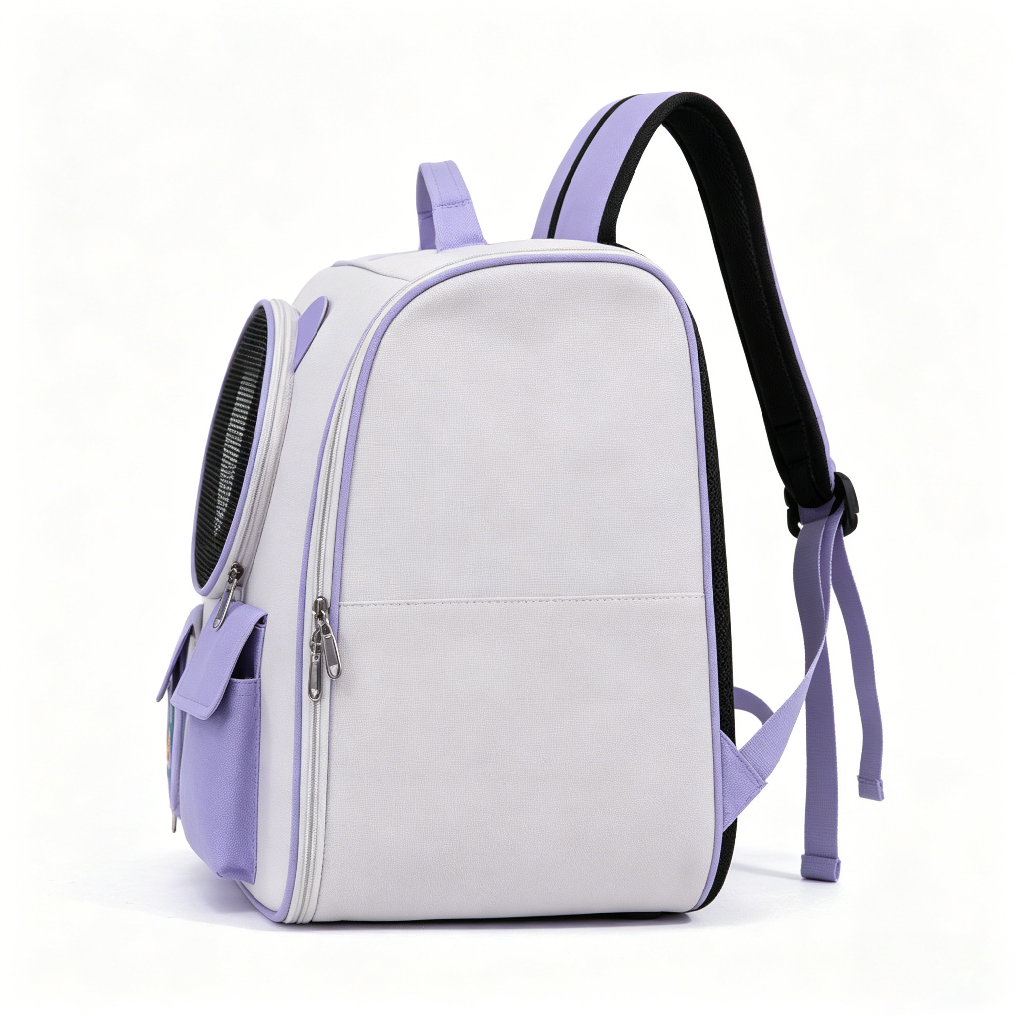 pink square space capsule pet backpack pink square space capsule pet backpack