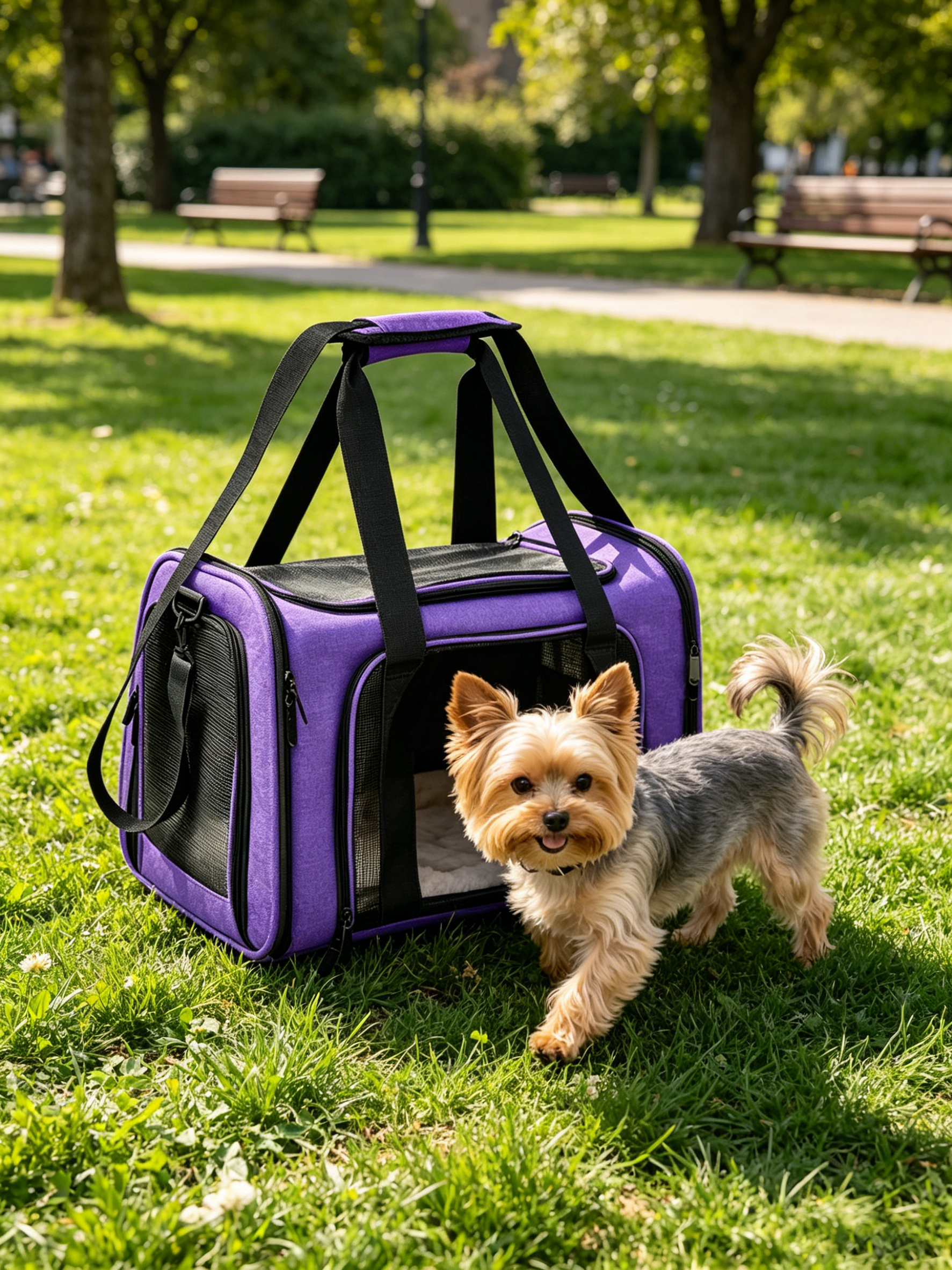 purple foldable pet carrier bag purple foldable pet carrier bag