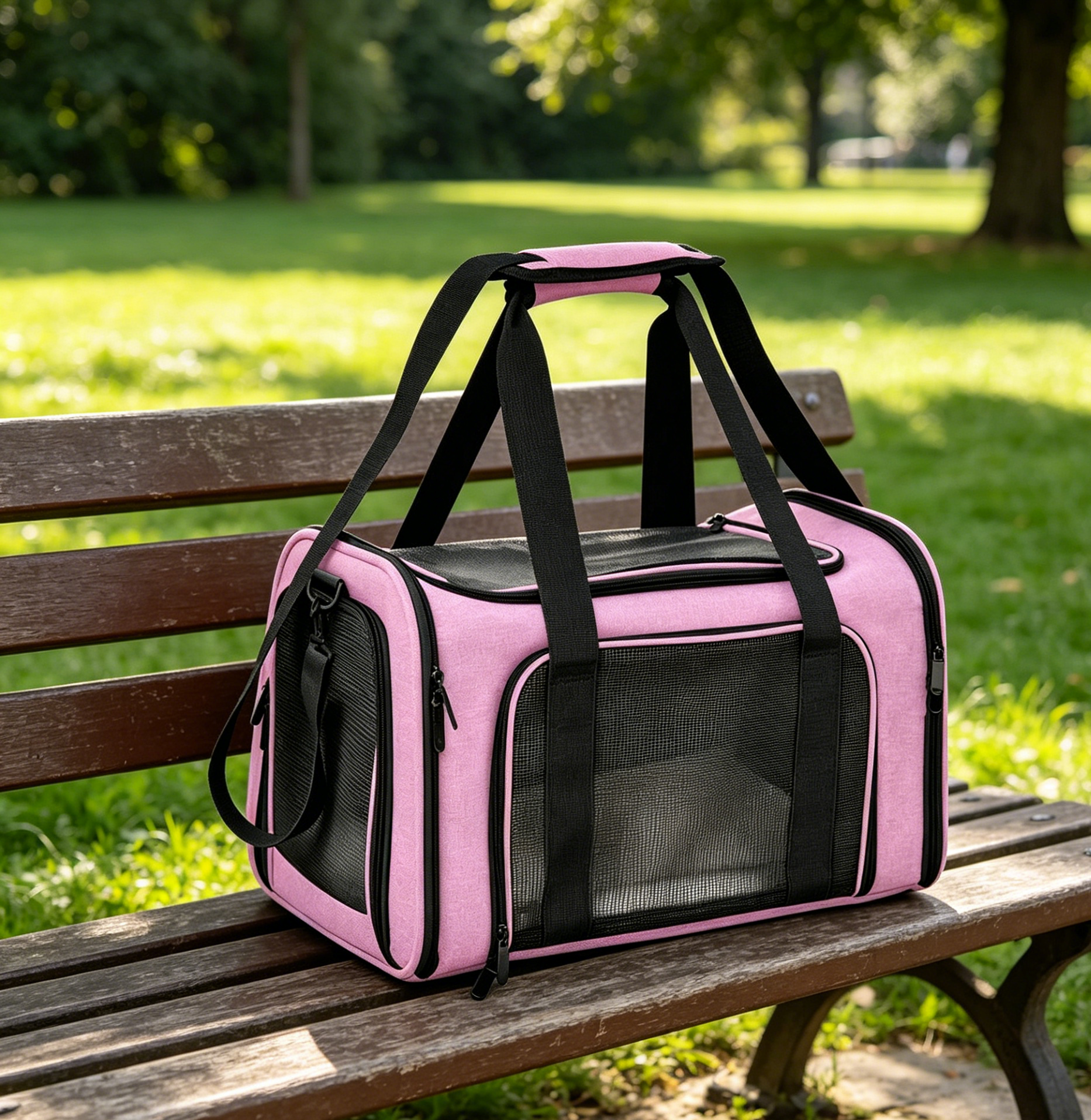 pink foldable pet carrier bag pink foldable pet carrier bag