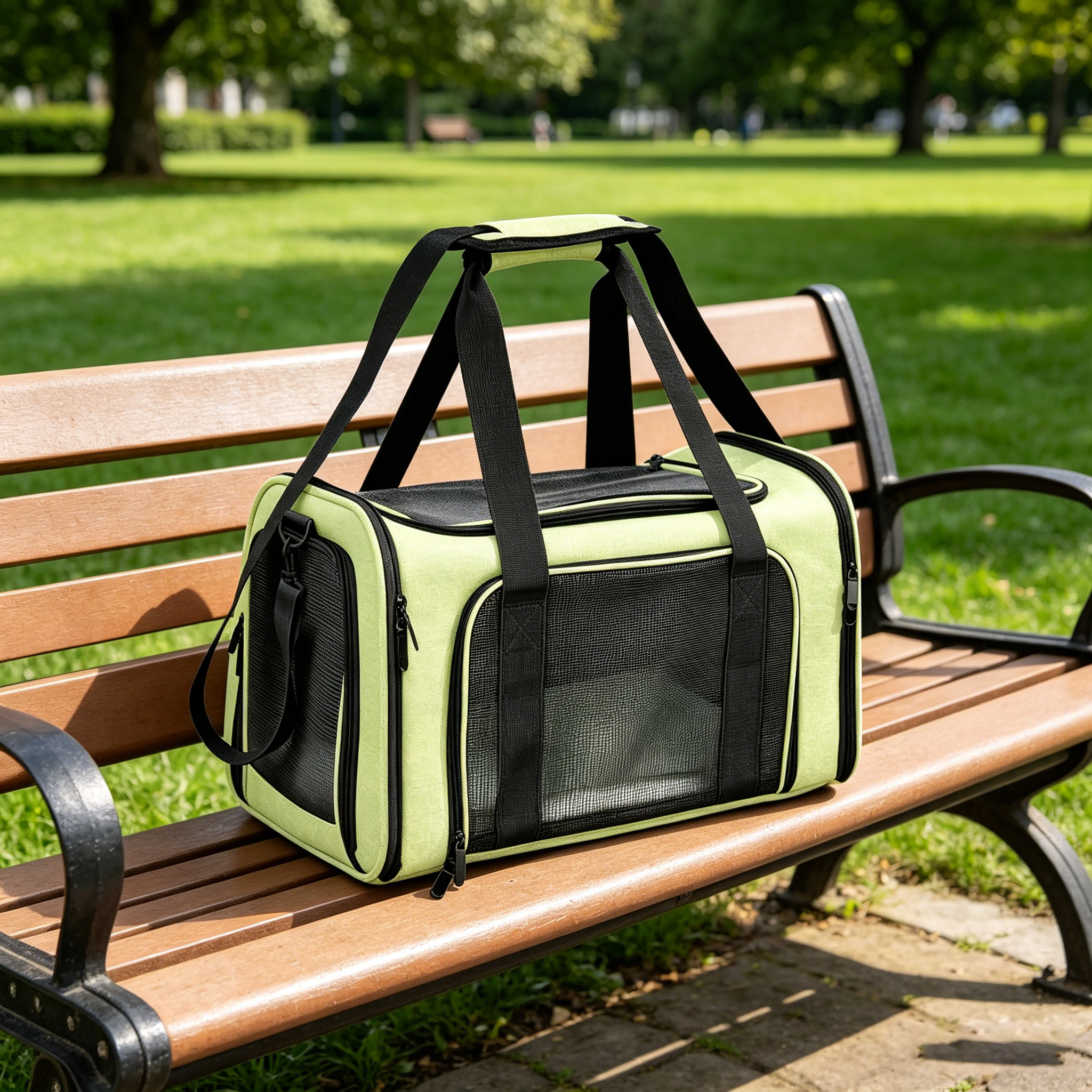 green foldable pet carrier bag green foldable pet carrier bag