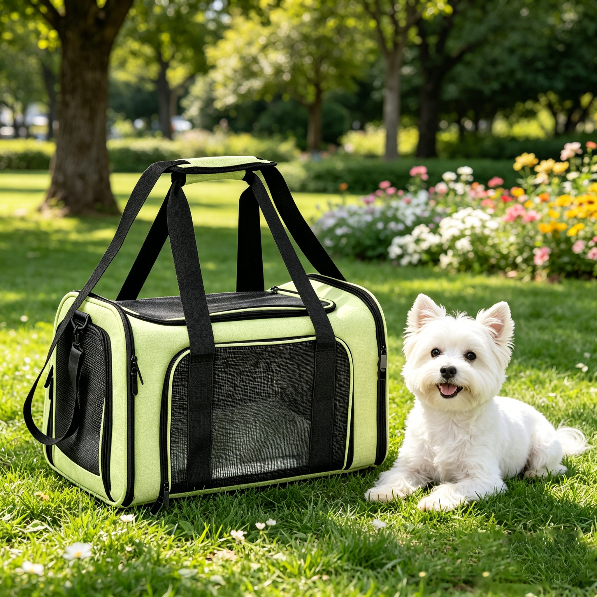 green foldable pet carrier bag green foldable pet carrier bag