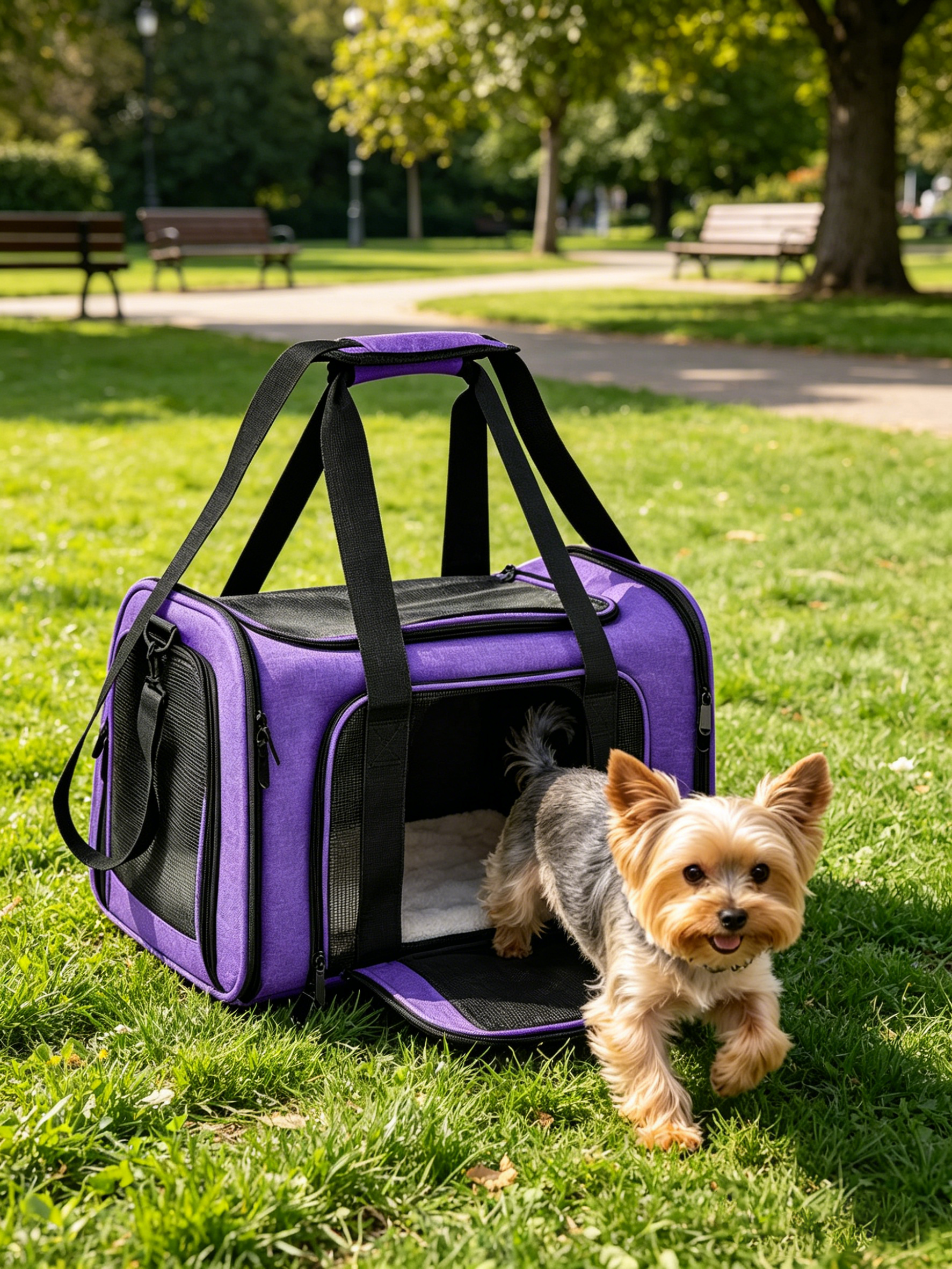 purple foldable pet carrier bag purple foldable pet carrier bag