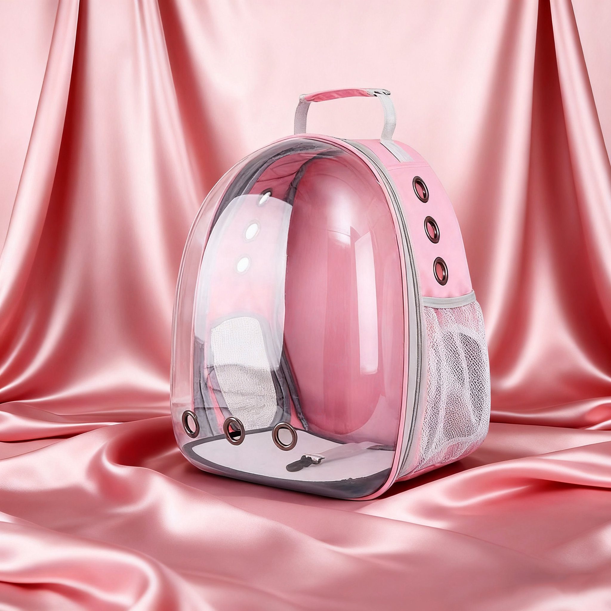 blue space capsule pet backpack blue space capsule pet backpack