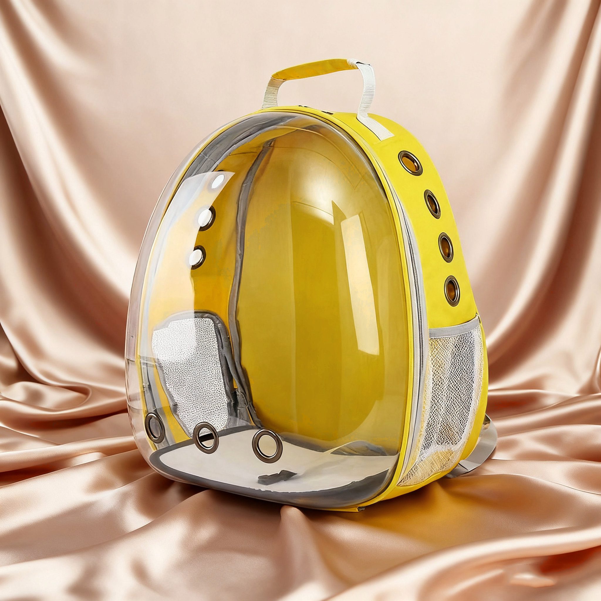 blue space capsule pet backpack blue space capsule pet backpack